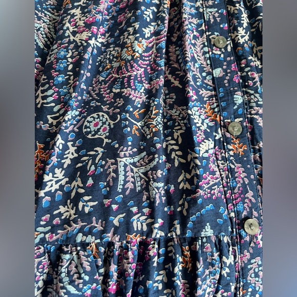 Sonoma Blue & Violet Floral Midi Dress Women’s Size 1X - Picture 12 of 16